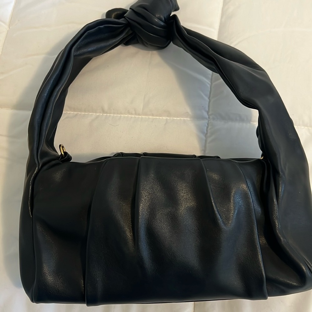 Black pleather bag